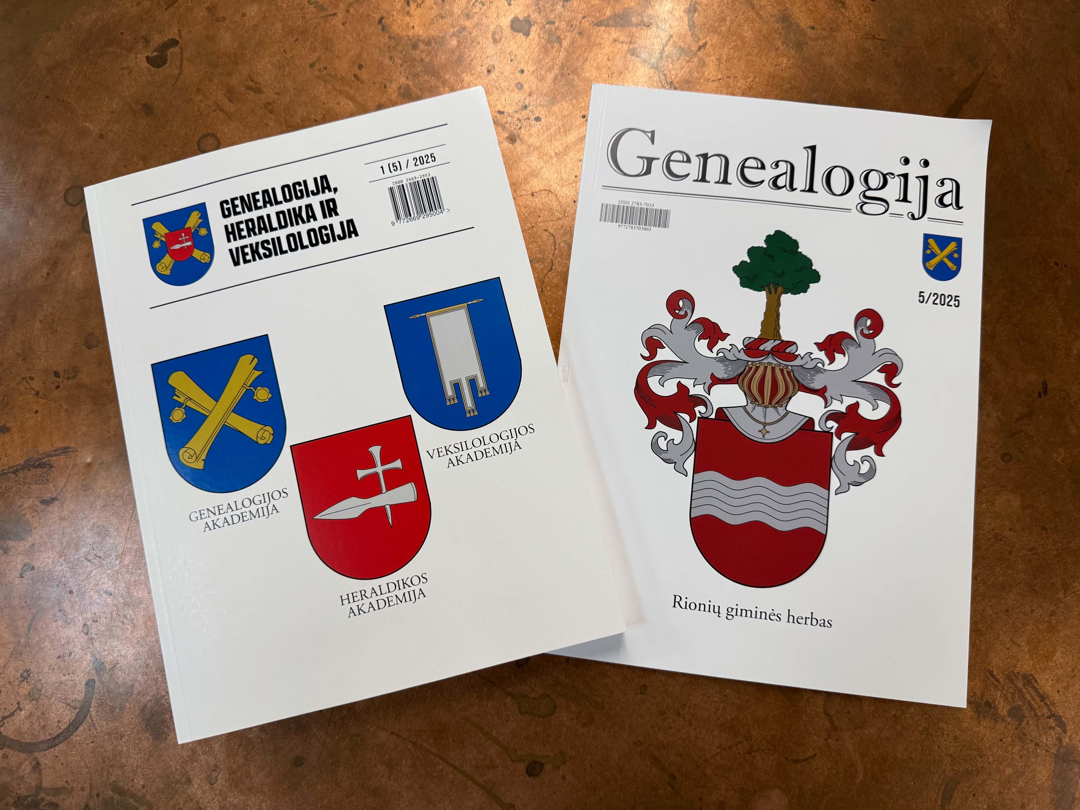Kviečiame į leidinių „Genealogija“ ir „Genealogija, heraldika ir veksilologija“ pristatymą